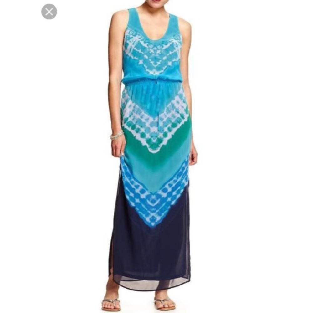 Tie dye maxi dress